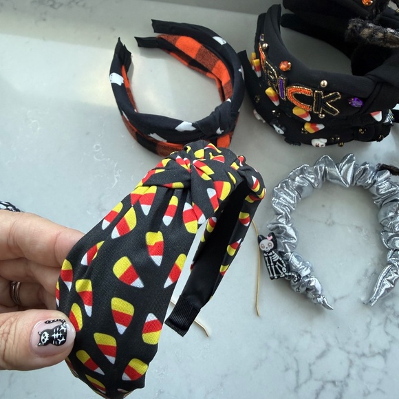 Set 10 HALLOWEEN Headbands Living Fully Co. Beaded Gemstone Knotted Boutique main image 11